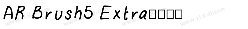AR Brush5 Extra字体转换